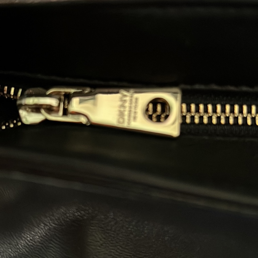 DKNY Black Leather Shoulder Bag - Picture 8 of 10